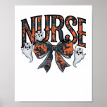 Halloween Nurse Scary Coquette Bow Classic T-Shirt Poster
