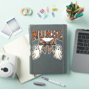 Halloween Nurse Scary Coquette Bow Classic T-Shirt Sticker