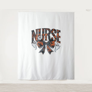 Halloween Nurse Scary Coquette Bow Classic T-Shirt Tapestry