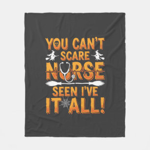 Halloween Nurse Seen It All Design_1 Fleece Blanket