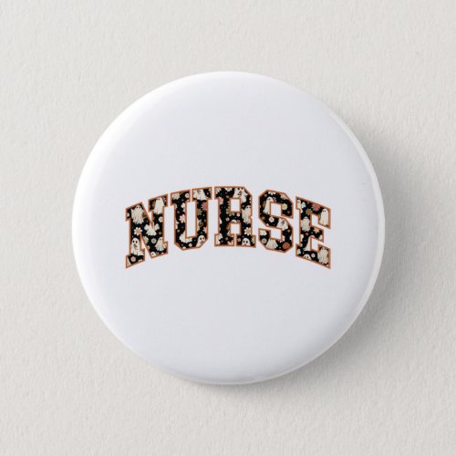 Halloween Nurse Shirt Spooky Nurse T_shirt School  Button
