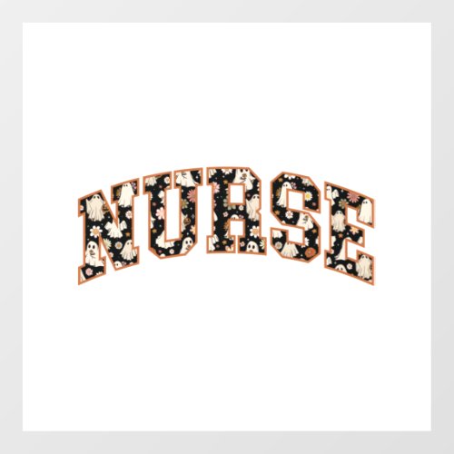 Halloween Nurse Shirt Spooky Nurse T_shirt School  Floor Decals