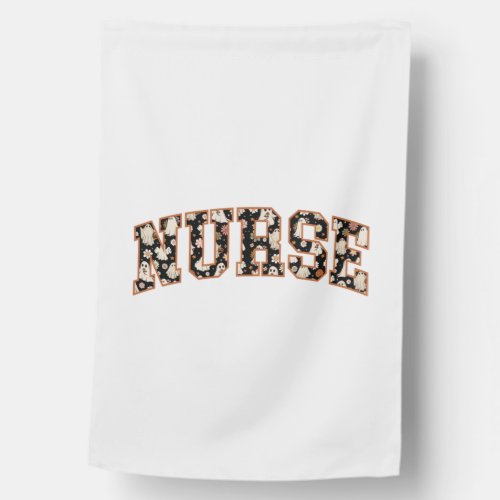 Halloween Nurse Shirt Spooky Nurse T_shirt School  House Flag