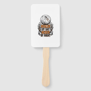 Halloween Nurse Shirt Vintage Engraving Spooky Nur Hand Fan