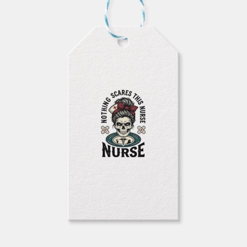 Halloween Nurse Shirt Vintage Skull Graphic_1 Gift Tags
