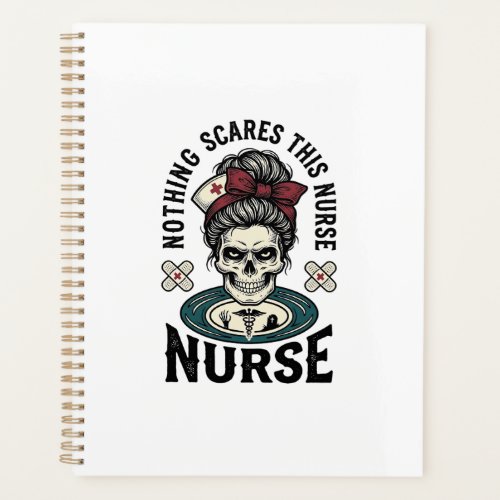Halloween Nurse Shirt Vintage Skull Graphic_1 Planner
