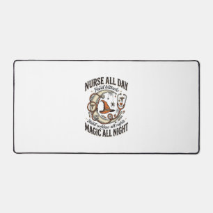Halloween Nurse Shirt Witchy Medical Night Shift_1 Desk Mat