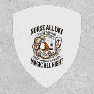 Halloween Nurse Shirt Witchy Medical Night Shift_1 Patch