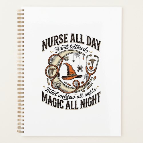 Halloween Nurse Shirt Witchy Medical Night Shift_1 Planner