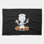 Halloween Nurse Skeleton Essential T-Shirt Kitchen Towel