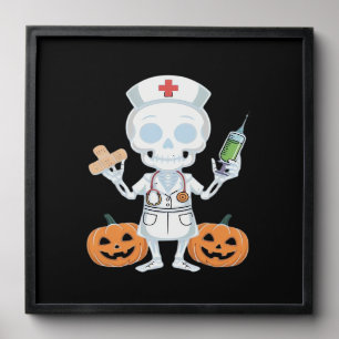 Halloween Nurse Skeleton Essential T-Shirt Peel And Stick Photo Tile
