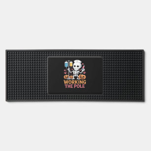 Halloween Nurse Skeleton Funny Joke Essential T-Sh Bar Mat