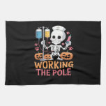 Halloween Nurse Skeleton Funny Joke Essential T-Sh Kitchen Towel