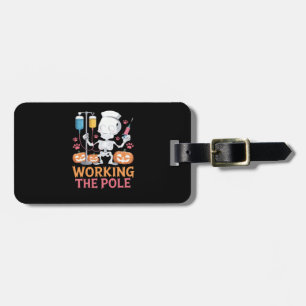 Halloween Nurse Skeleton Funny Joke Essential T-Sh Luggage Tag