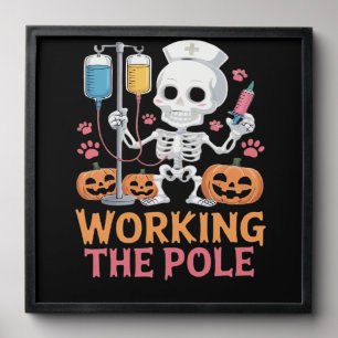 Halloween Nurse Skeleton Funny Joke Essential T-Sh Peel And Stick Photo Tile