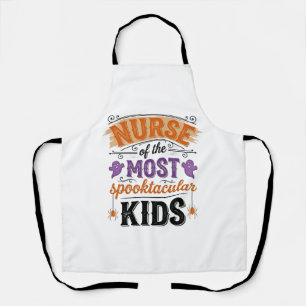 Halloween Nurse Spooktacular Kids Vintage Design_1 Apron