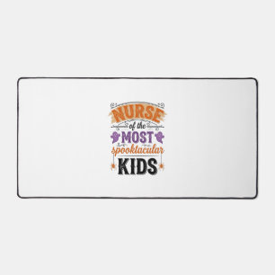 Halloween Nurse Spooktacular Kids Vintage Design_1 Desk Mat