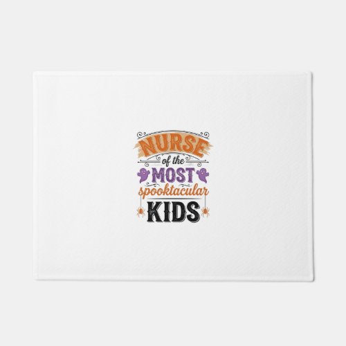 Halloween Nurse Spooktacular Kids Vintage Design_1 Doormat