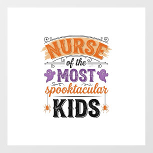 Halloween Nurse Spooktacular Kids Vintage Design_1 Floor Decals