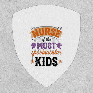 Halloween Nurse Spooktacular Kids Vintage Design_1 Patch