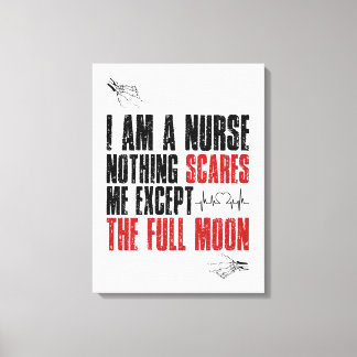 Halloween Nurse Spooky Season Funny Canvas Print