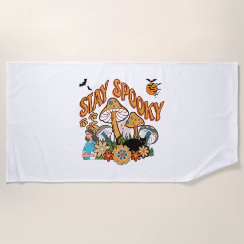 Halloween Nurse Stay Spooky   Beach Towel