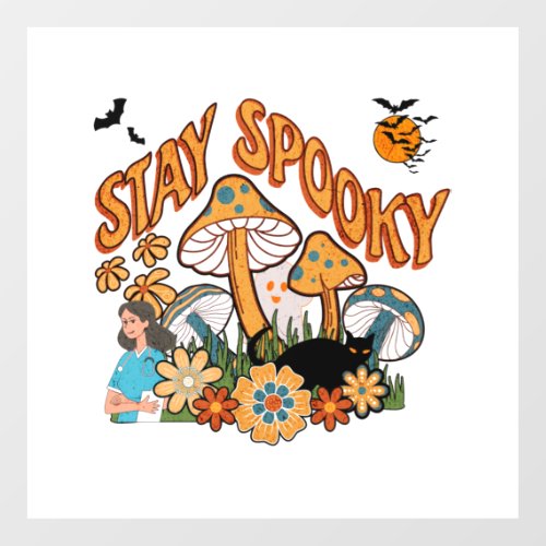 Halloween Nurse Stay Spooky   Floor Decals