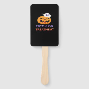 Halloween Nurse Trick or Treatment Classic T-Shirt Hand Fan
