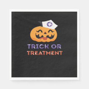 Halloween Nurse Trick or Treatment Classic T-Shirt Napkins