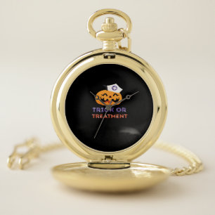 Halloween Nurse Trick or Treatment Classic T-Shirt Pocket Watch