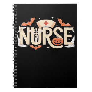 Halloween Nurse Typography � Spooky Medical Design Notebook
