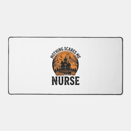 Halloween Nurse Vintage Spooky Moon Design_1 Desk Mat