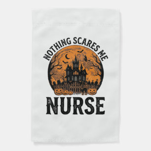 Halloween Nurse Vintage Spooky Moon Design_1 Garden Flag