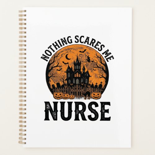 Halloween Nurse Vintage Spooky Moon Design_1 Planner