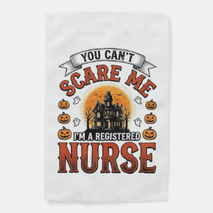Halloween Nurse Vintage Spooky Registered Nurse De Garden Flag