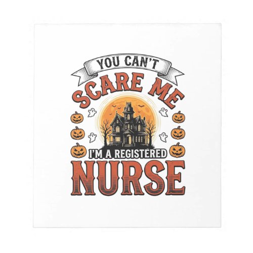 Halloween Nurse Vintage Spooky Registered Nurse De Notepad