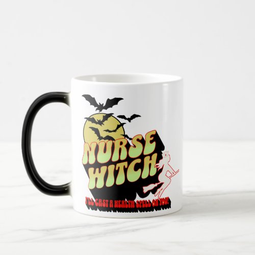 Halloween Nurse Witch coffee Magic Mug