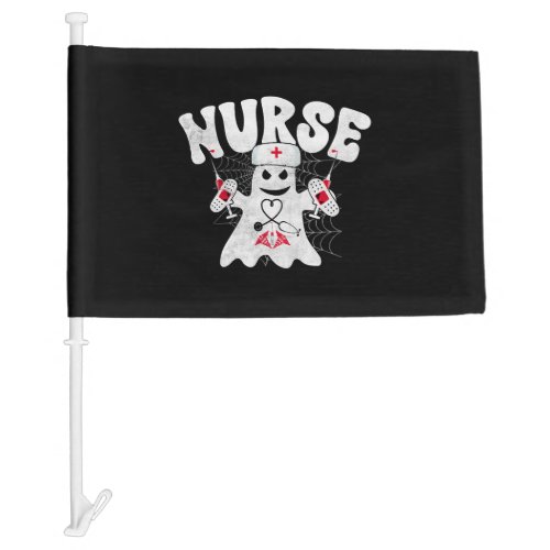 Halloween Nurse Witch Nightmare Vampire Bloody Car Flag