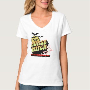 Halloween Nurse Witch  T-Shirt