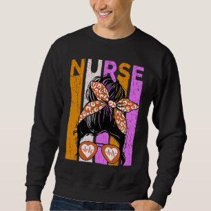 Halloween Nurse Womens Nursing Student Fun Cool Sweatshirt