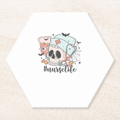 Halloween NurseLife _ Nurse   Paper Coaster