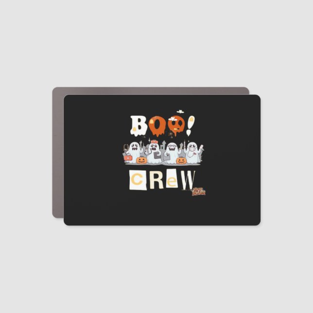 Halloween Nurses Boo Crew Classic T-Shirt Car Magnet (Front)