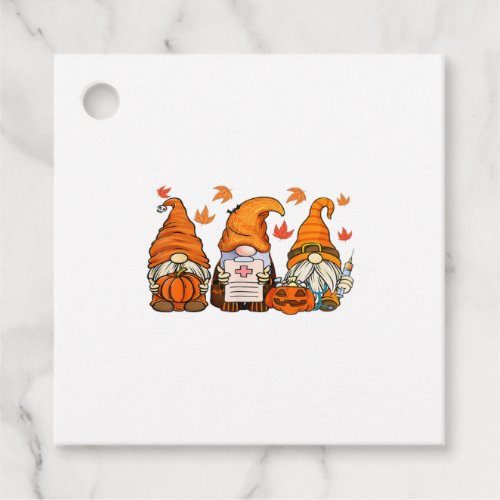 Halloween Nurses Gnomes   Favor Tags
