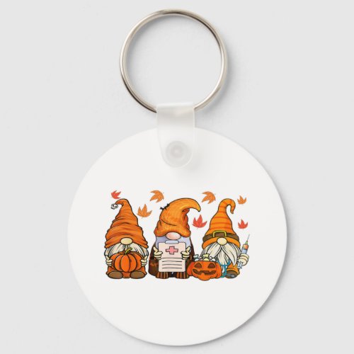 Halloween Nurses Gnomes   Keychain