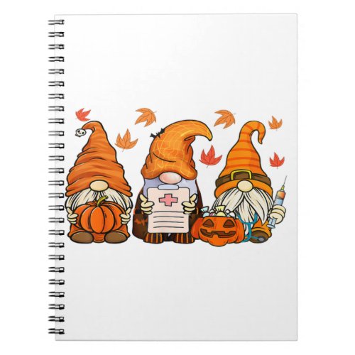 Halloween Nurses Gnomes   Notebook