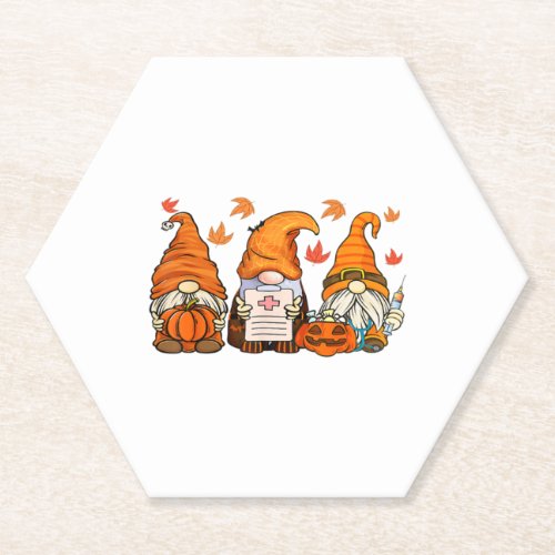 Halloween Nurses Gnomes   Paper Coaster