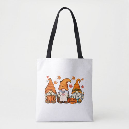 Halloween Nurses Gnomes   Tote Bag