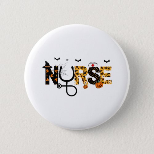 Halloween Nursing   Button