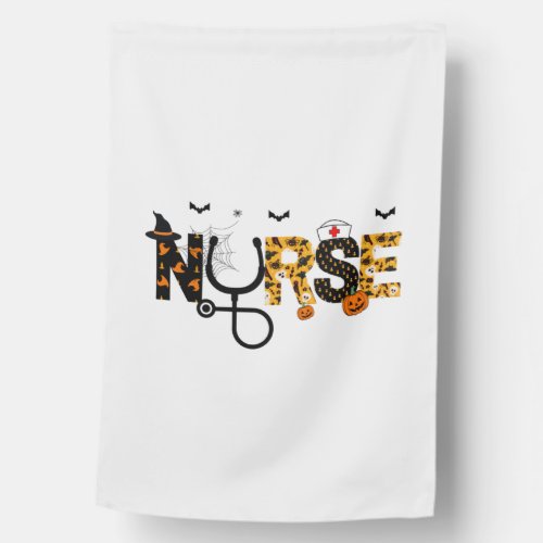 Halloween Nursing   House Flag