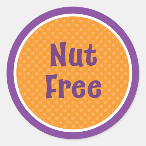 Halloween Nut Free Sticker